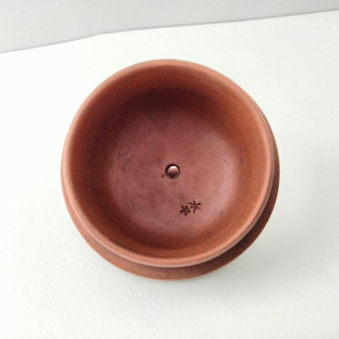 M156-4 朱泥 紫砂壷 一片幽香出 孟臣 水平 款 急須 古作　 i