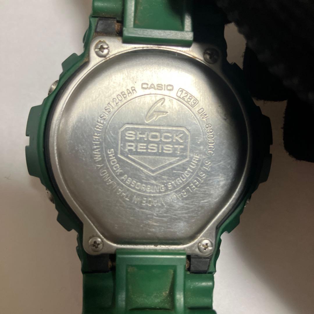 CASIO DW-6900CC-3JF クレイジーカラーズ　グリーン　傷あり