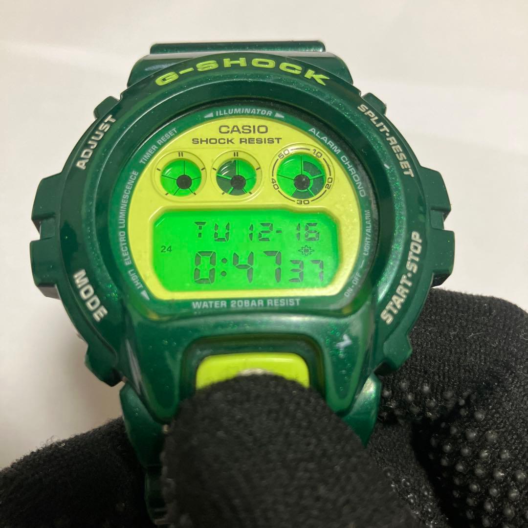 CASIO DW-6900CC-3JF クレイジーカラーズ　グリーン　傷あり