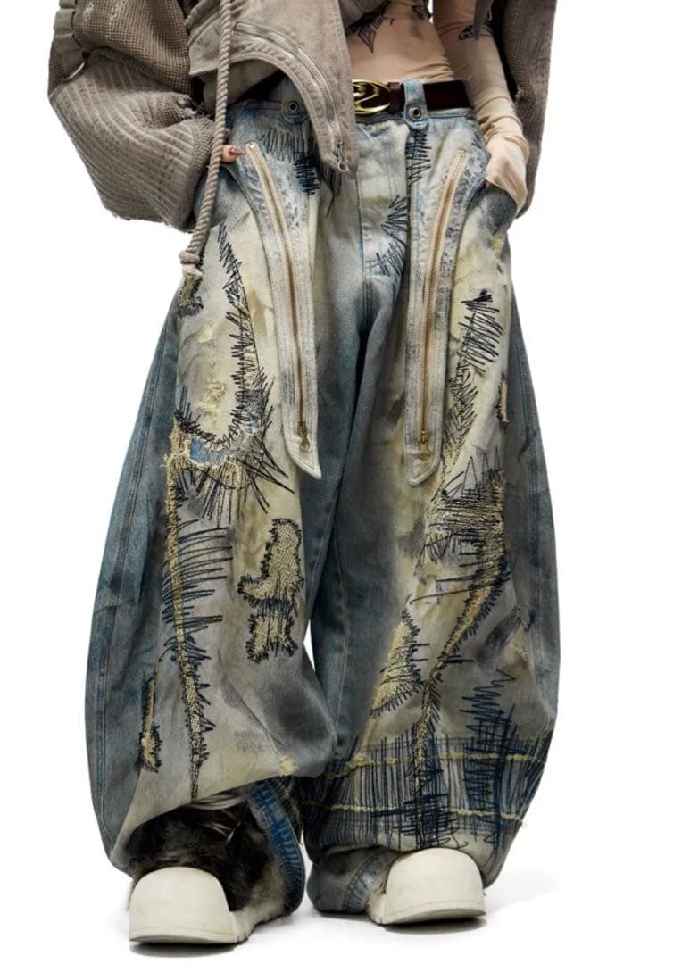 person soul バギーデニムパンツ サイズS