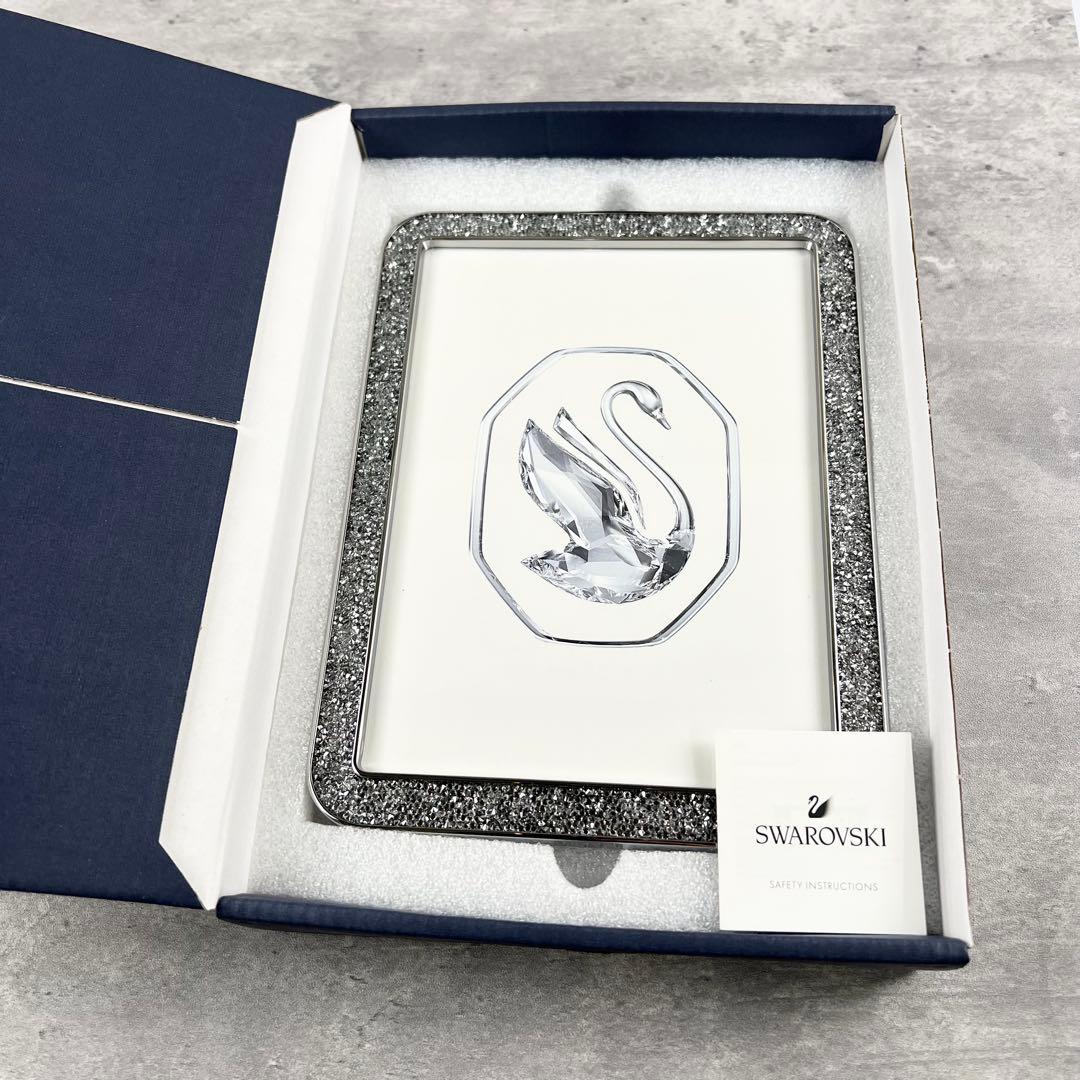 【美品】SWAROVSKI スワロフスキー クリスタル 写真立て フォトフレーム