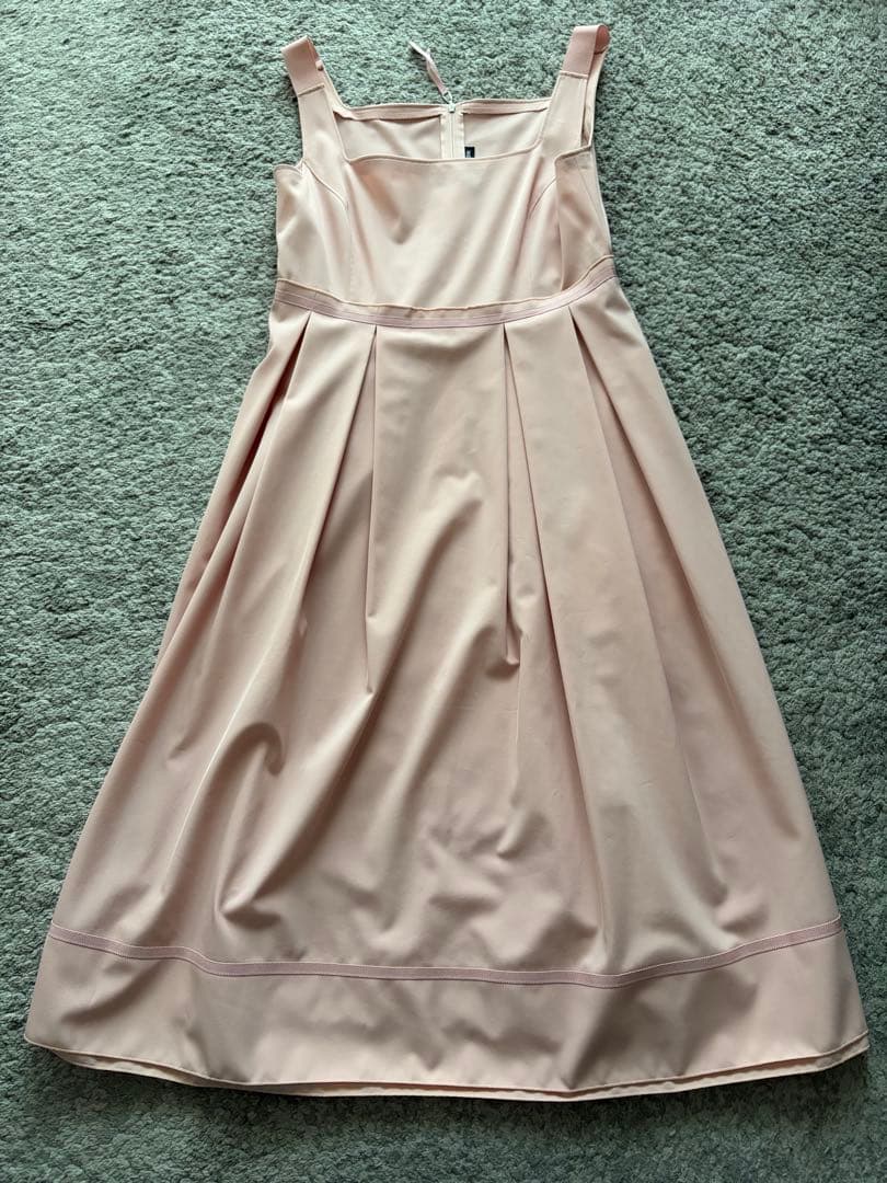 FOXY NEW YORK ノースリーブひざ丈フレアワンピース 40 ピンク