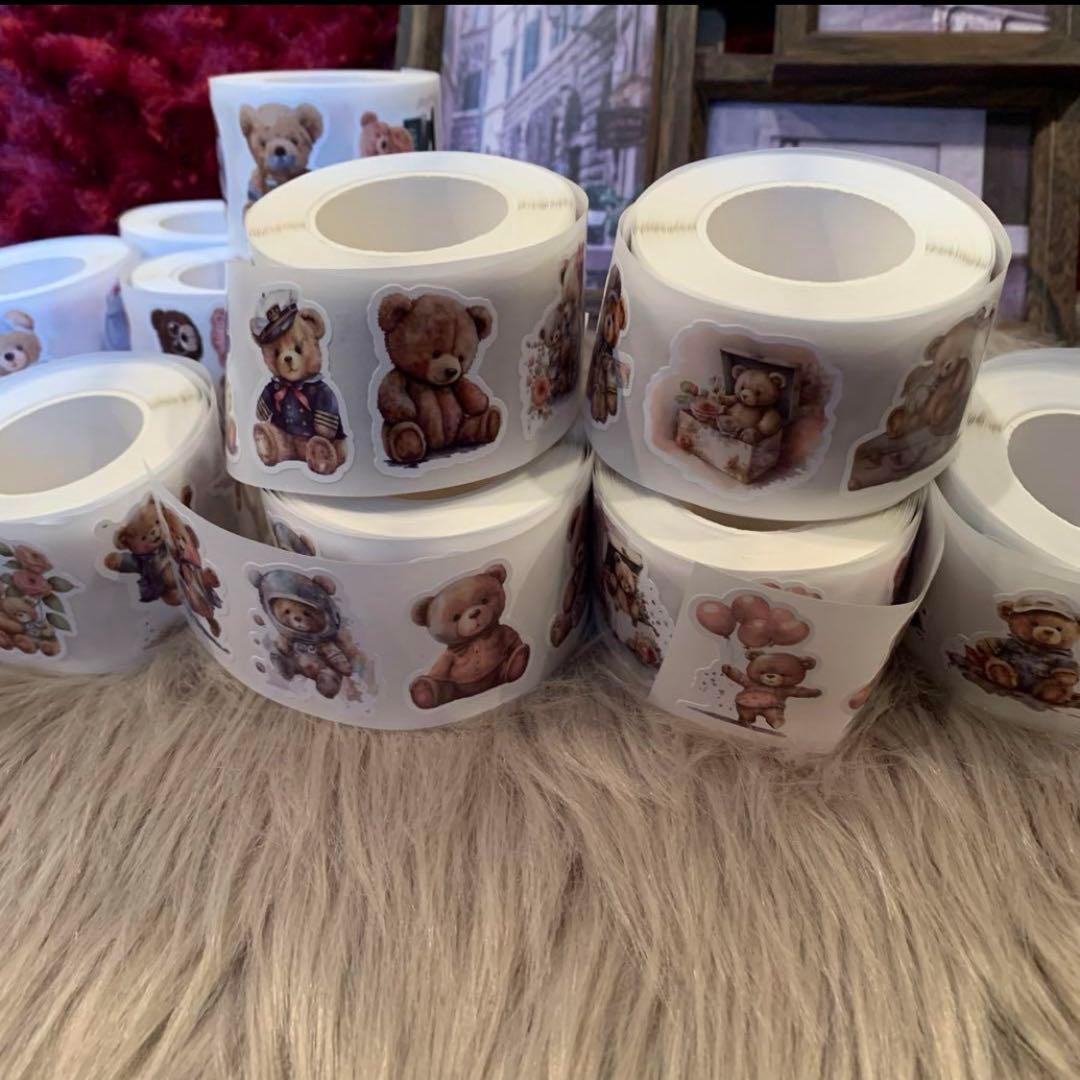 25日削除早い者勝ち▶︎cielさま、neneさまくまちゃんロールシール巻き売り