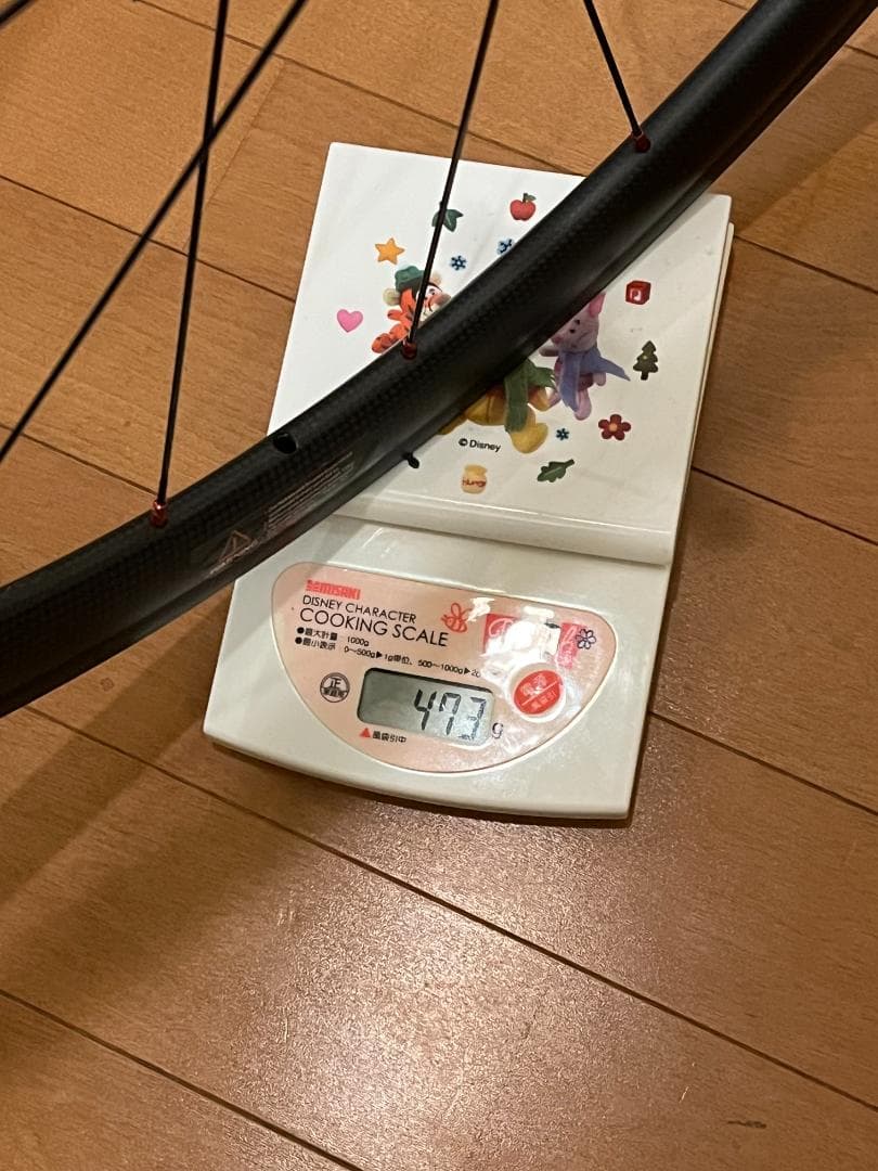 軽量カーボンホイール チューブラー シマノフリー11s、タイヤ付き