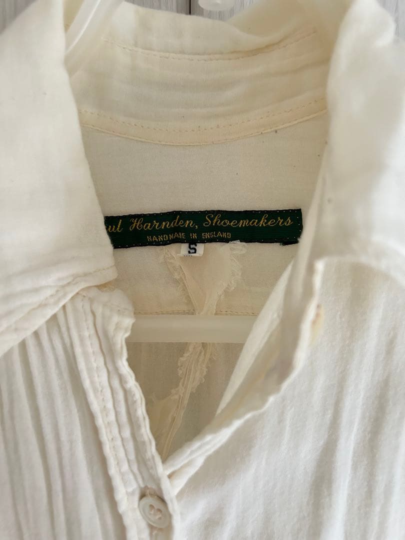 Paul Harnden Shoemakers 長袖シャツ S アイボリー