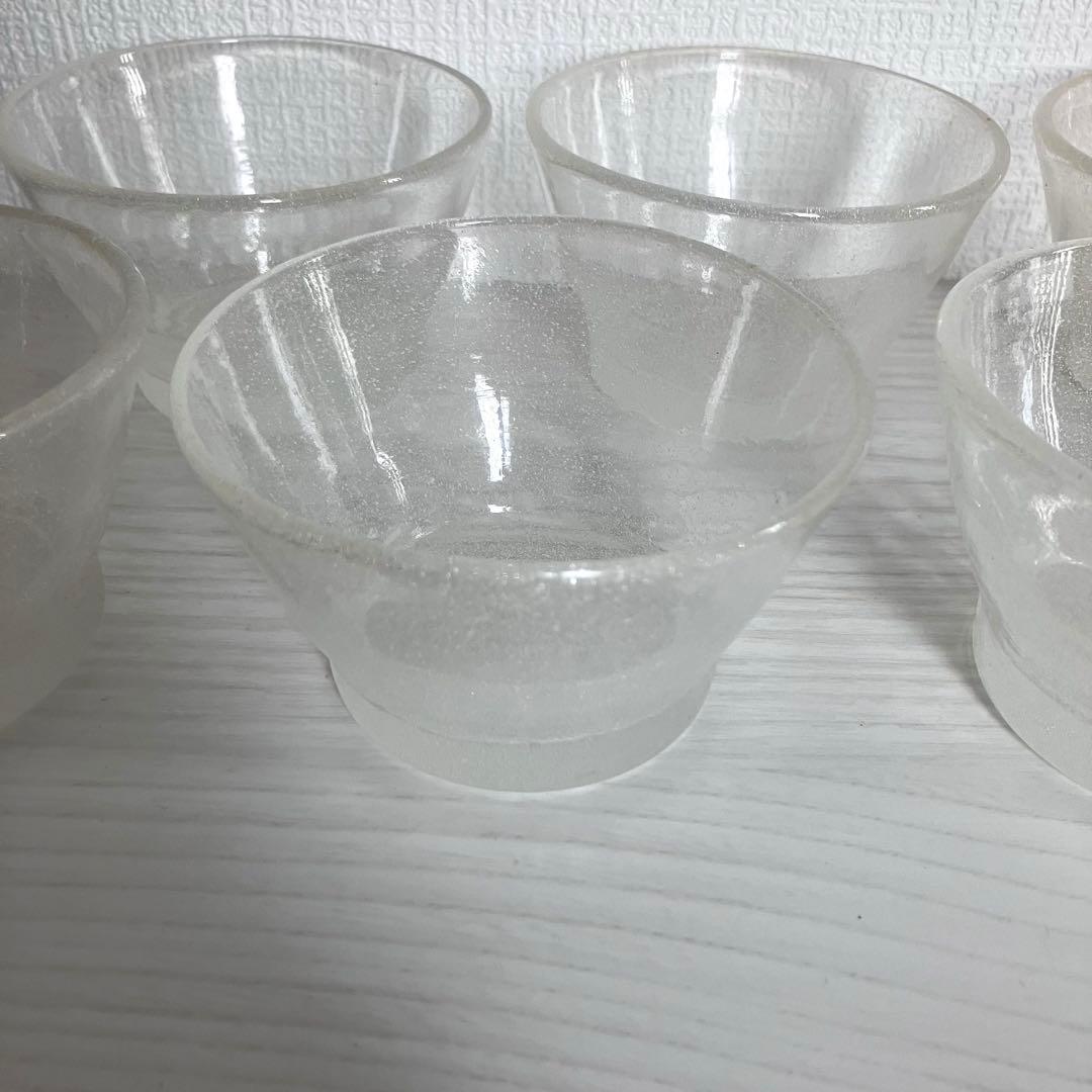 N*o様 39【倉敷ガラス】小谷眞三 白泡小鉢6点セット