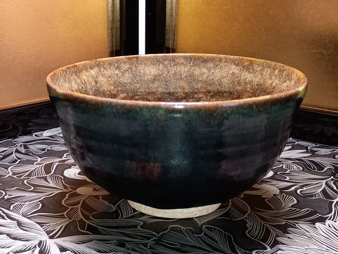 【真作保証】九谷焼　人間国宝　初代徳田八十吉　茶碗　花押