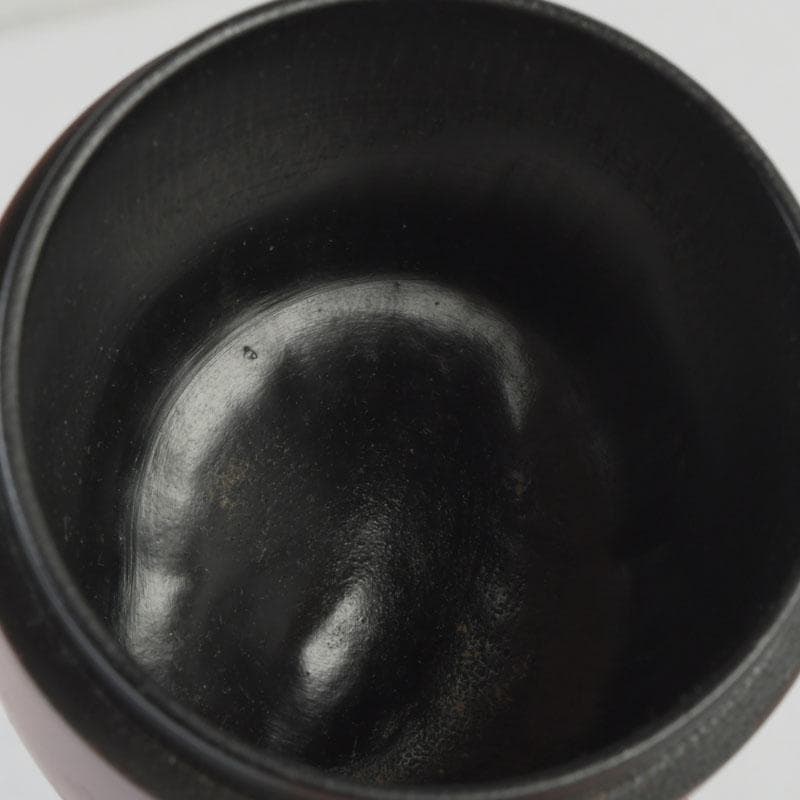 茶道具　漆塗　古竹　棗　時代箱付　V　9822