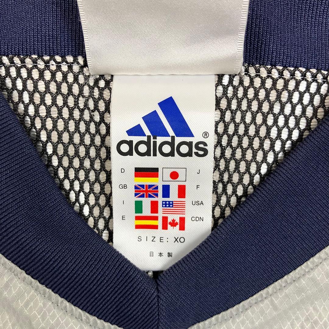 00s adidas 横浜F・マリノス 長袖ピステトップ 日本製 古着 企業ロゴ