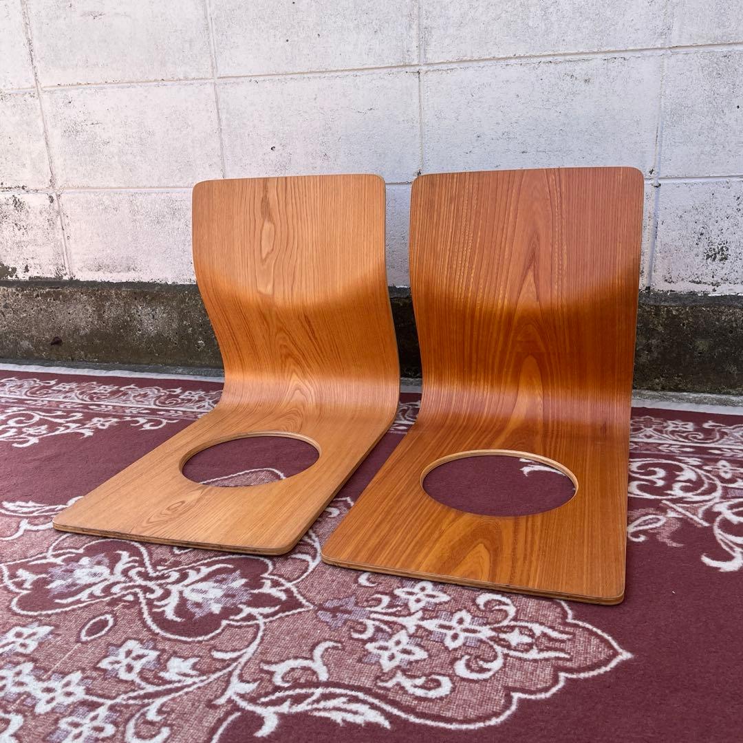 Tendo 天童木工 ◾️2点セット 座椅子 プライウッド 藤森健次 和モダン D