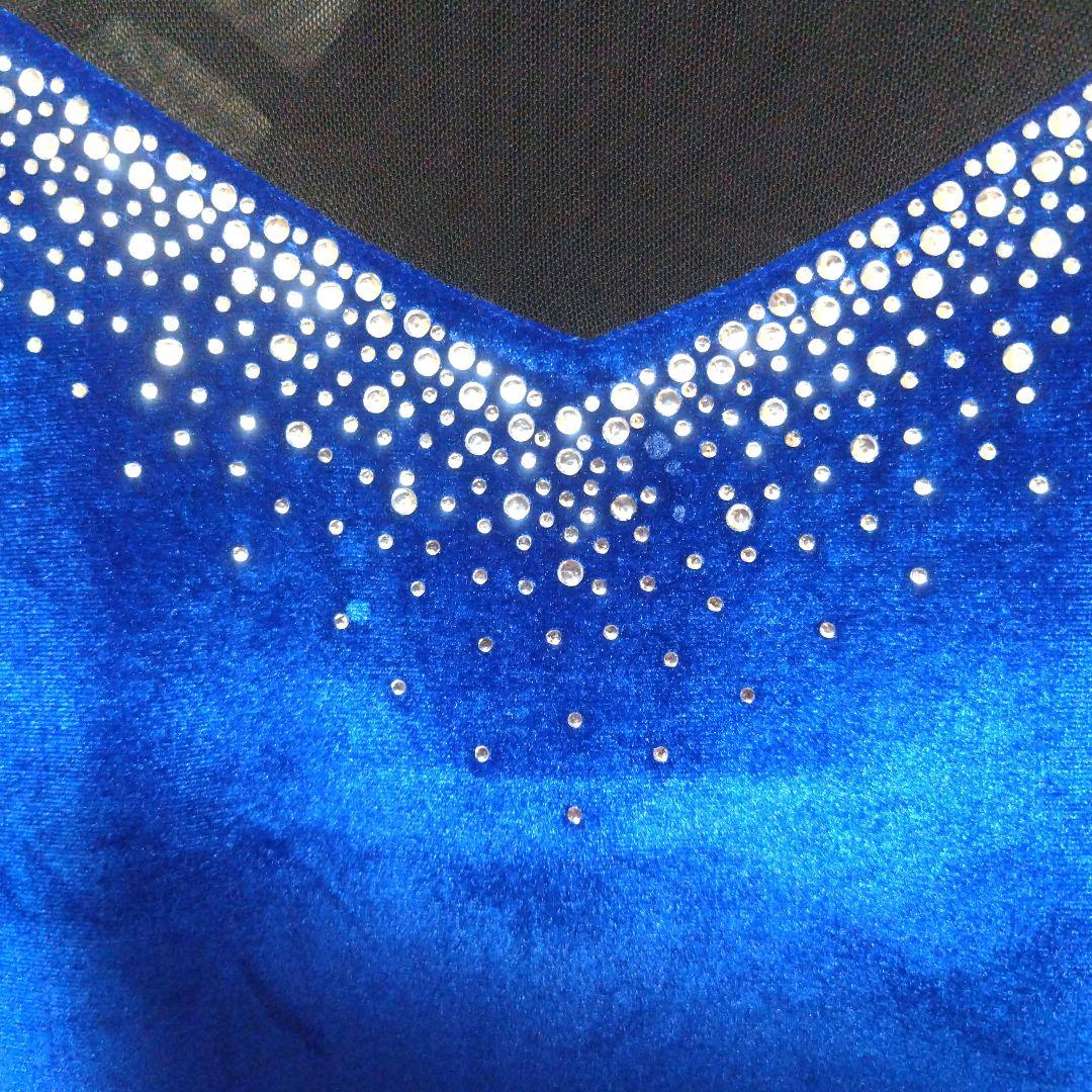 新品未使用　社交ダンスドレス ラテンドレス ベルベット上品　Ｌサイズ