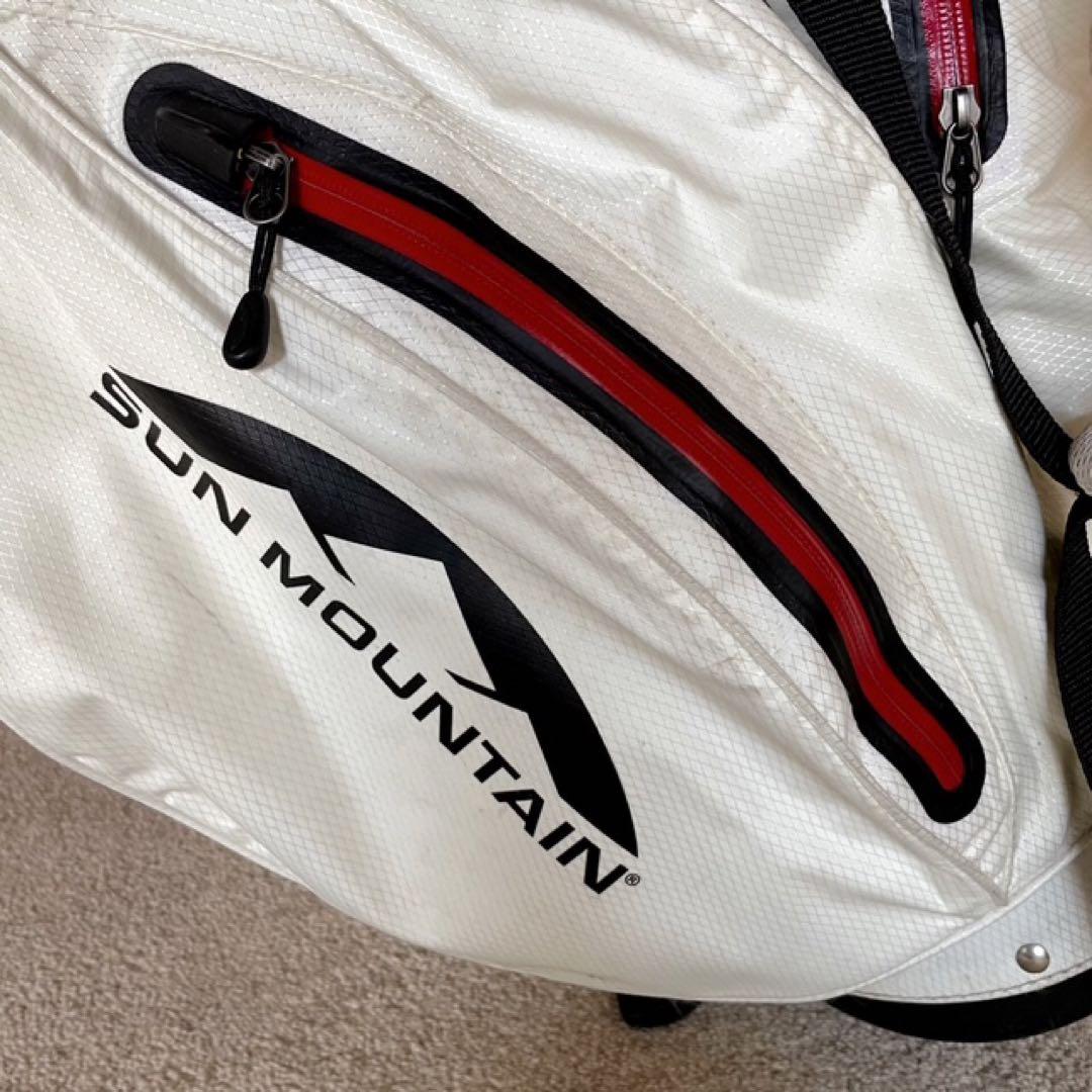 SUN MOUNTAIN・キャディバッグ・スタンド・白・６分割・サンマウンテン