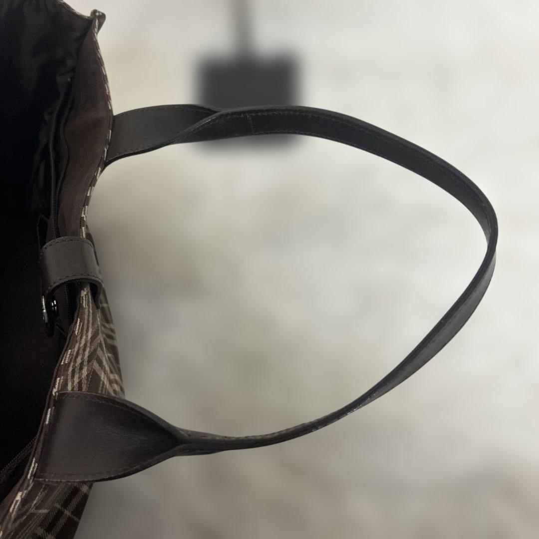 極美品✨バーバリーブルーレーベル トートバッグ ノバチェック ブラウン