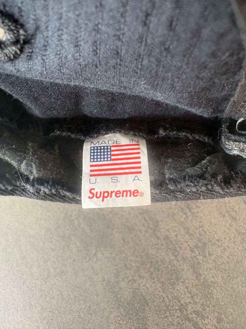 Supreme camp capコーデュロイ ジェットキャップ ブラック タグ付