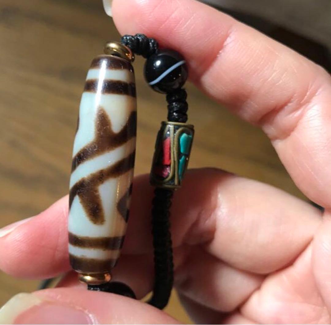 ☘️超レア 双魚金剛二眼天珠 ジービーズ Dzi　ネックレス