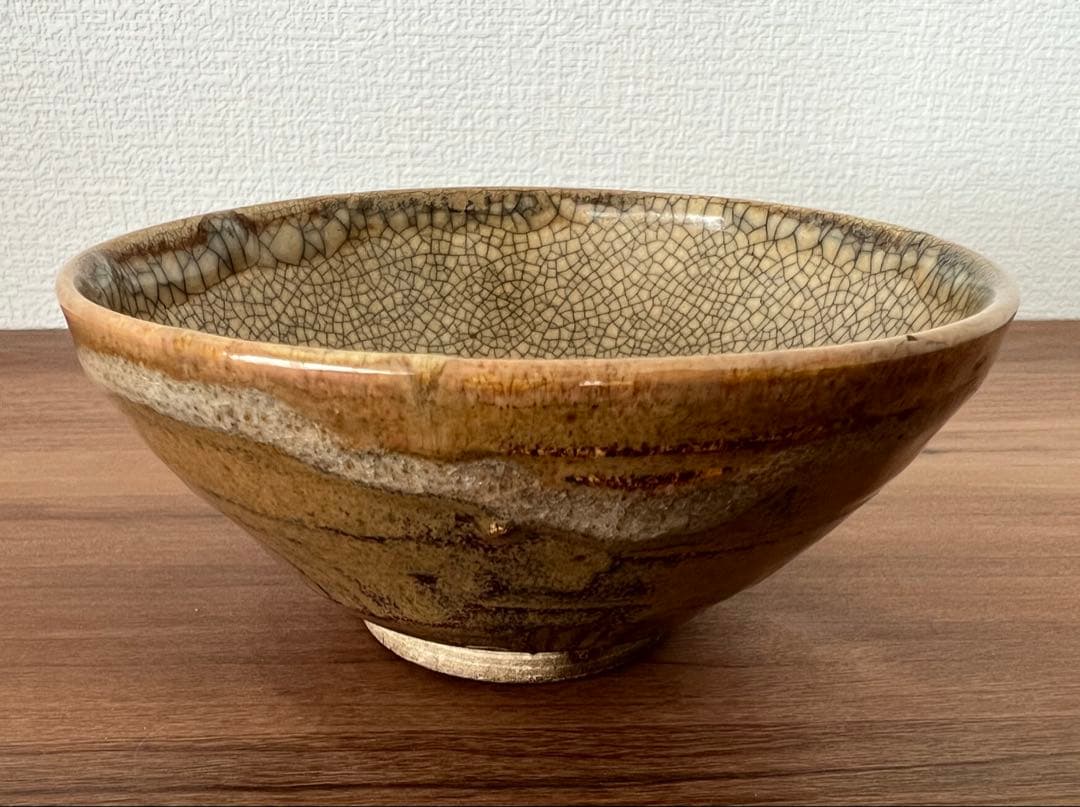 出雲焼茶碗 茶道具 陶印有 箱有 共布有