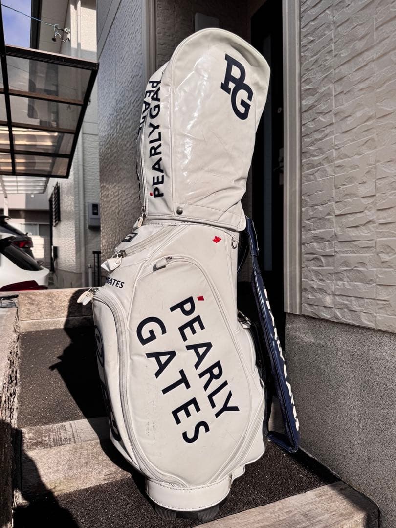 《定番品》PEARLY GATES パーリーゲイツ キャディバッグ ホワイト
