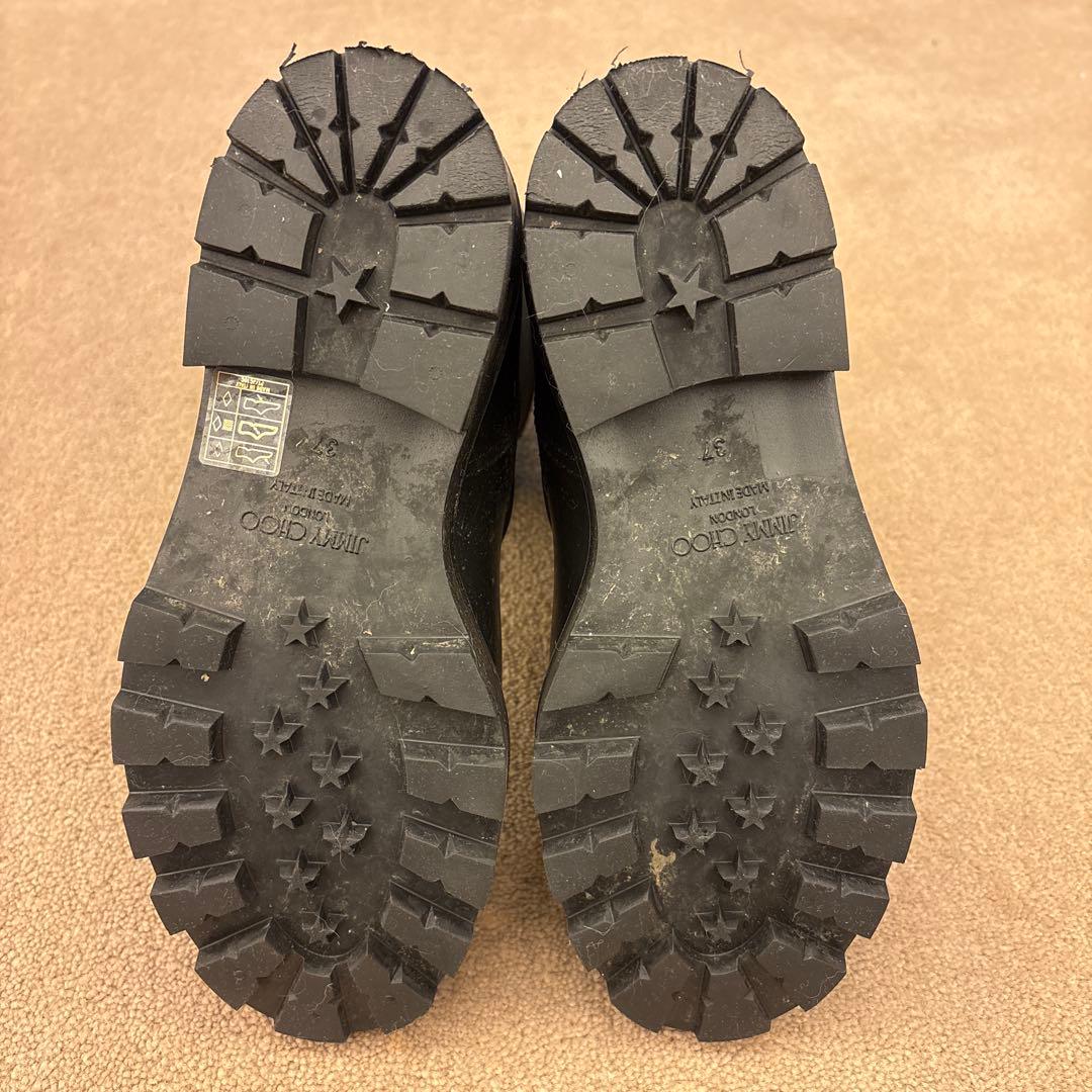 Jimmy Choo YAEL FLAT ラバー・レインブーツ 長靴 23.5