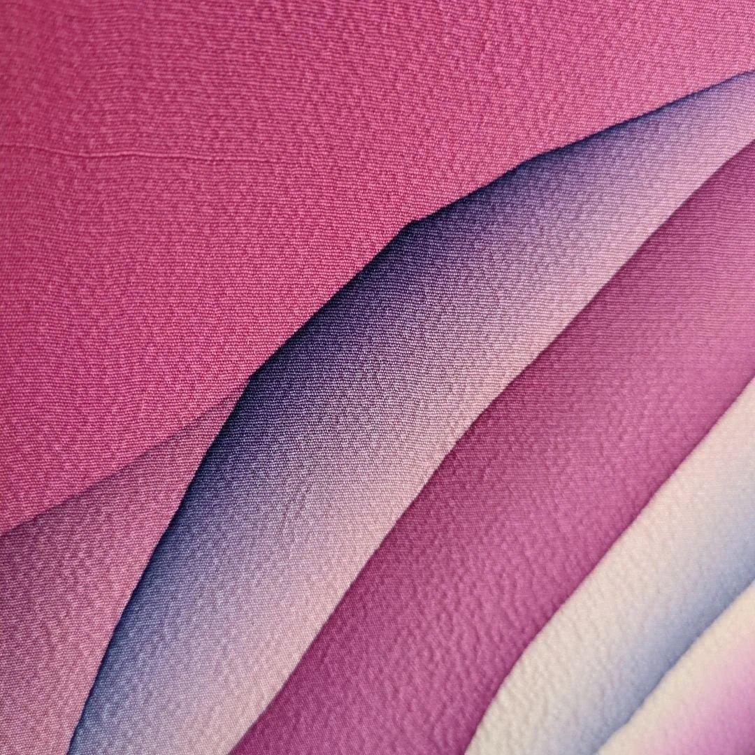 屏風 衝立 モダン 布張り 染め付け 間仕切り パティーショ 紫ピンク