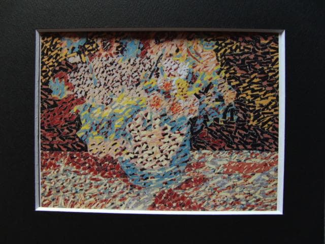 山下 清【鉢花】、希少画集画、状態良好、新品高級額装付