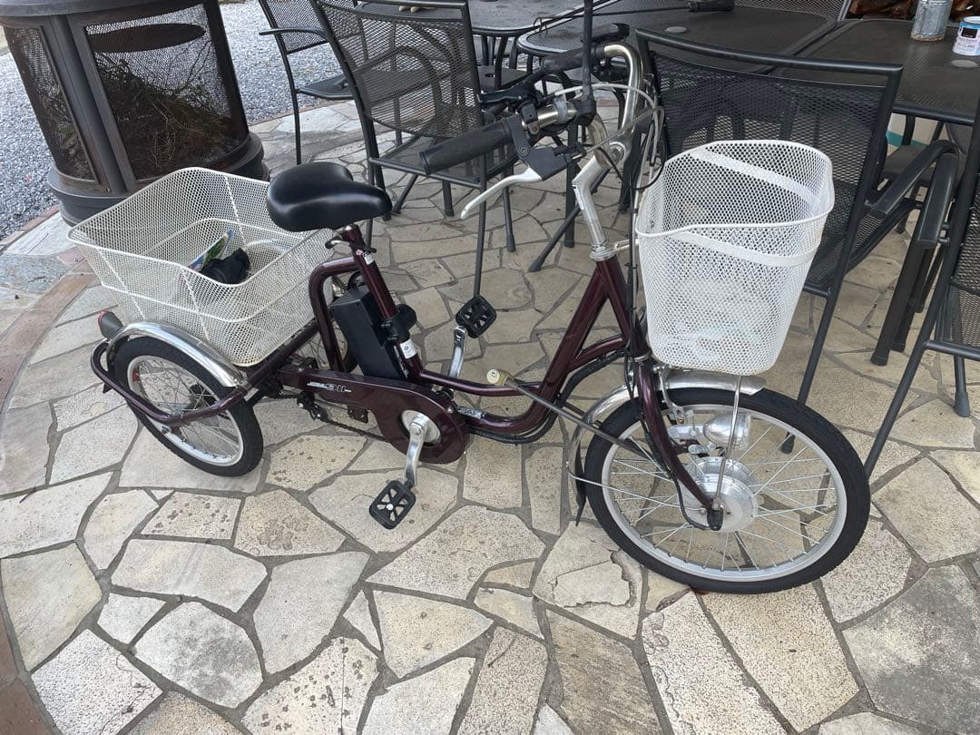 赤*也様 ミムゴ 電動アシスト三輪自転車 前20後16インチ ノーパンクタイヤ