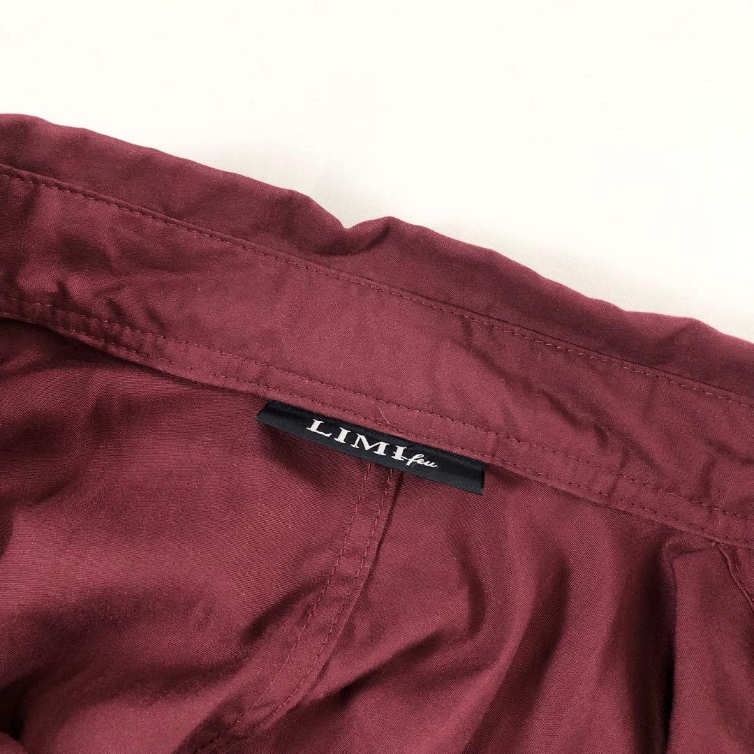 LIMI feu リミフゥ 2018AW ボリュームフレアブラウス ボルドー