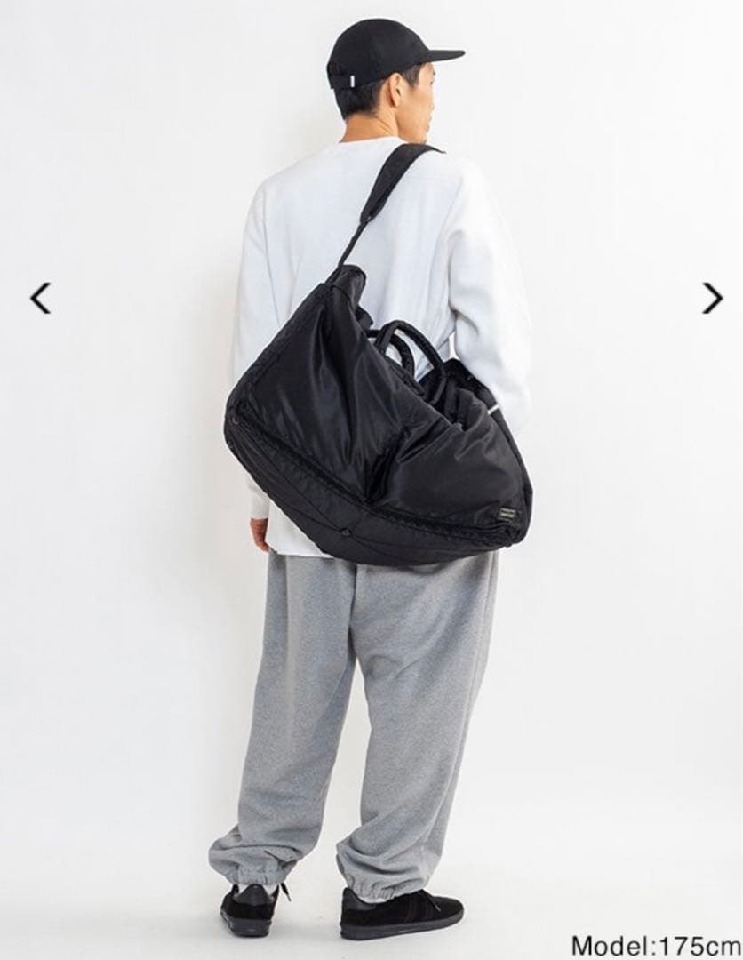 【希少】PORTER TANKER ダッフルバッグ ブラック Lサイズ 廃盤レア