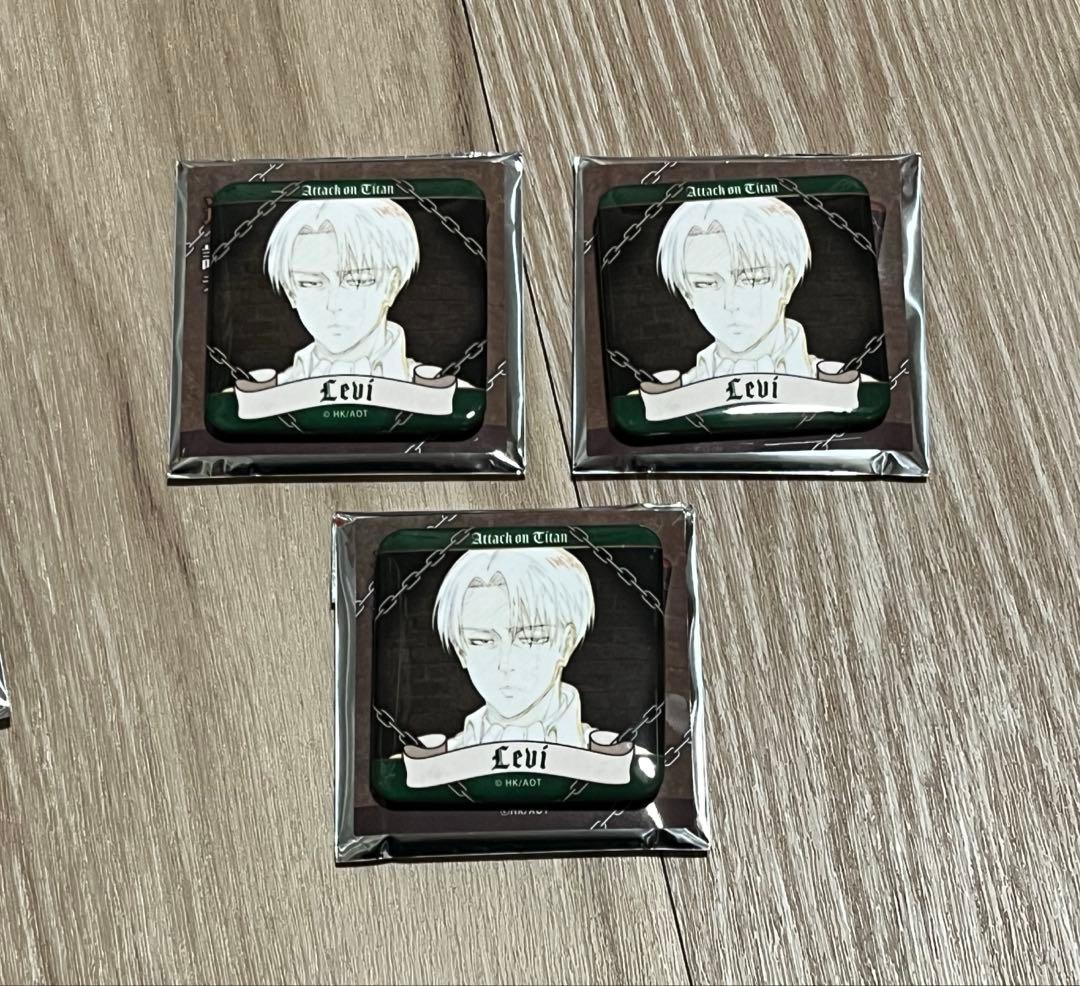 進撃の巨人　リヴァイ　缶バッジ　WIT STUDIO　オンラインストア完売品