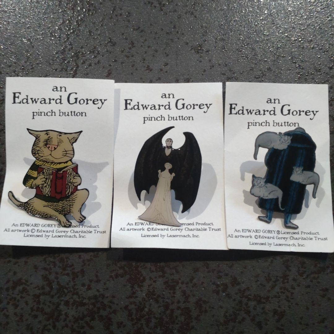 エドワード・ゴーリー　ピンバッジ