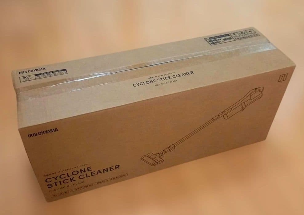 新品 IRIS OHYAMA サイクロンスティッククリーナー 静電モップ付
