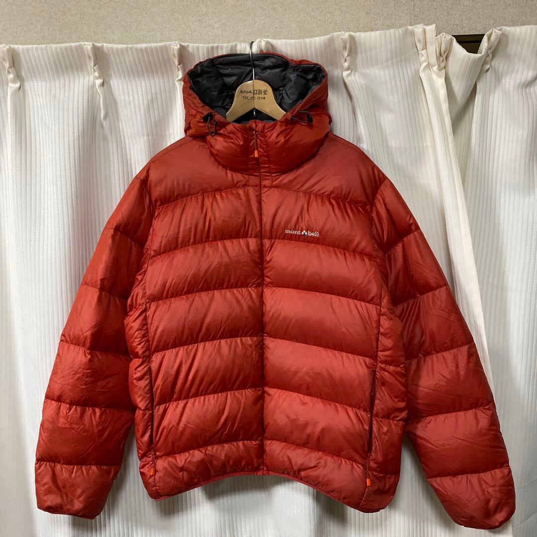 montbell ライトアルパインダウンパーカダウンジャケット廃盤モデルオレンジ