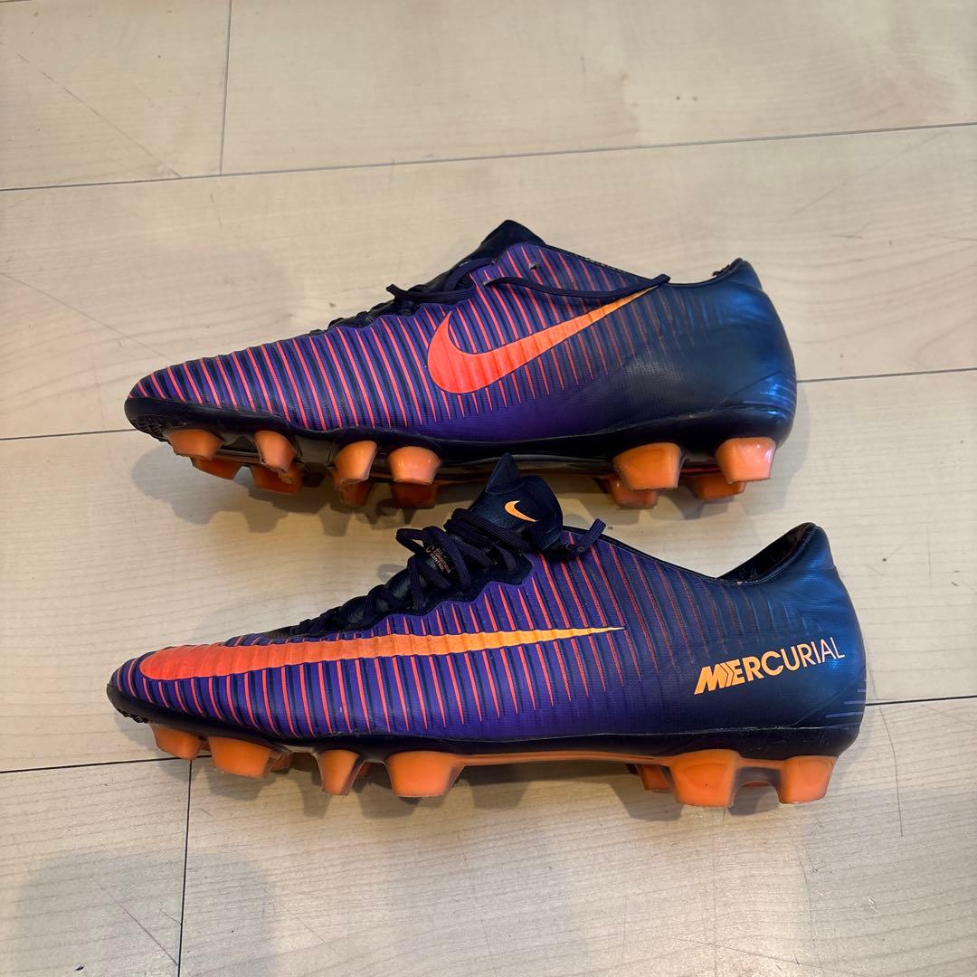 ナイキ マーキュリアルヴェイパー XI HG-Vパープル×オレンジ)26.0cm
