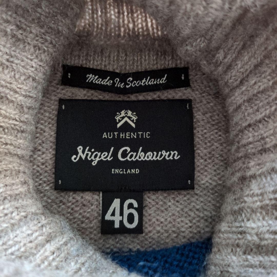 【英国製】Nigel Cabourn シームレス ロールネックセーター 46