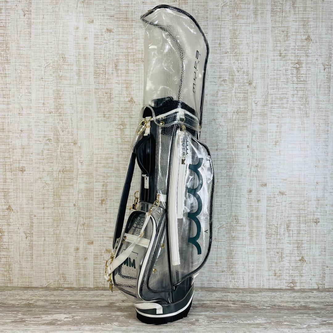 Muta Marineムータマリン　エンボスクロコ クリアスタンドキャディバッグ