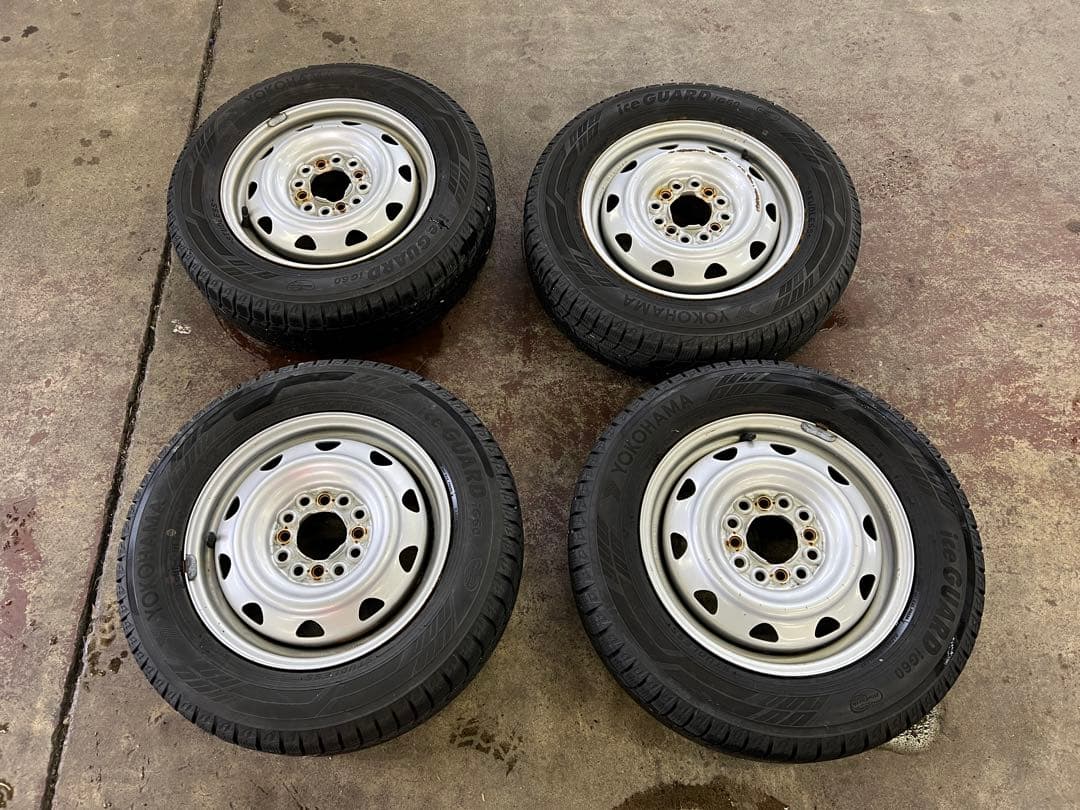 アイスガードiG60 155/70R13 22年製造 4本セット ホイール付き