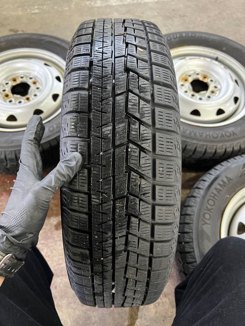 アイスガードiG60 155/70R13 22年製造 4本セット ホイール付き