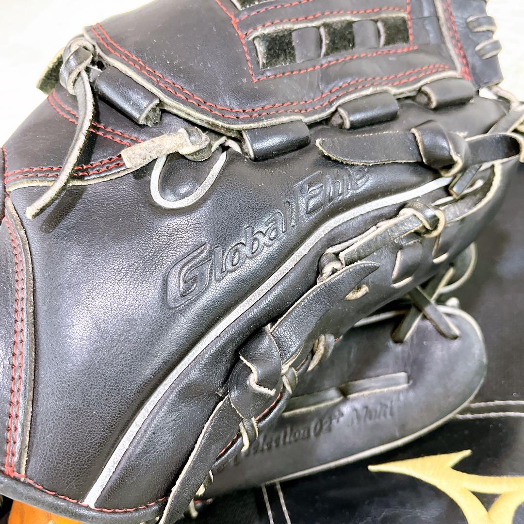 ミズノ MIZUNO グローバルエリート 軟式用グローブマルチ ブラック 11号