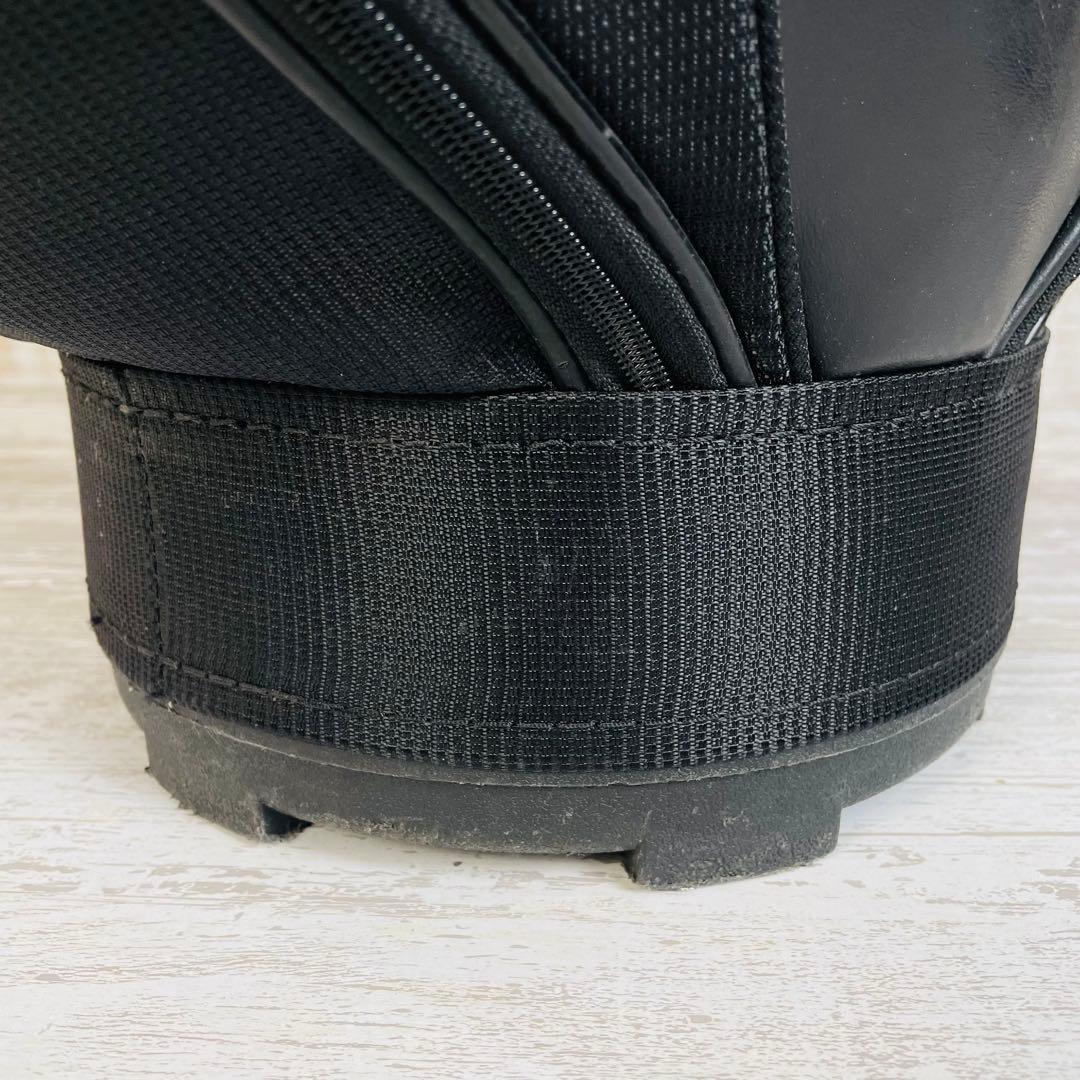 adidas アディダス　3ライン　ゴルフキャディバッグ　ブラック9型