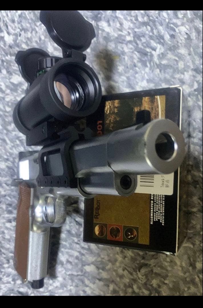 MGC メッキ　m1911 ガバメント　スコープ付き　モーゼル　SAA