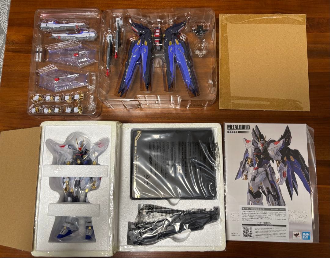 専用GNアームズTYPE-EストライクフリーダムガンダムSOULBLUE＆光の翼