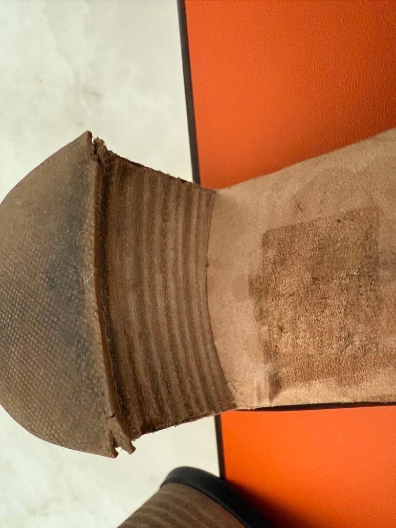 HERMESエルメス　レディスサンダル 《オアジス》黒　38.5