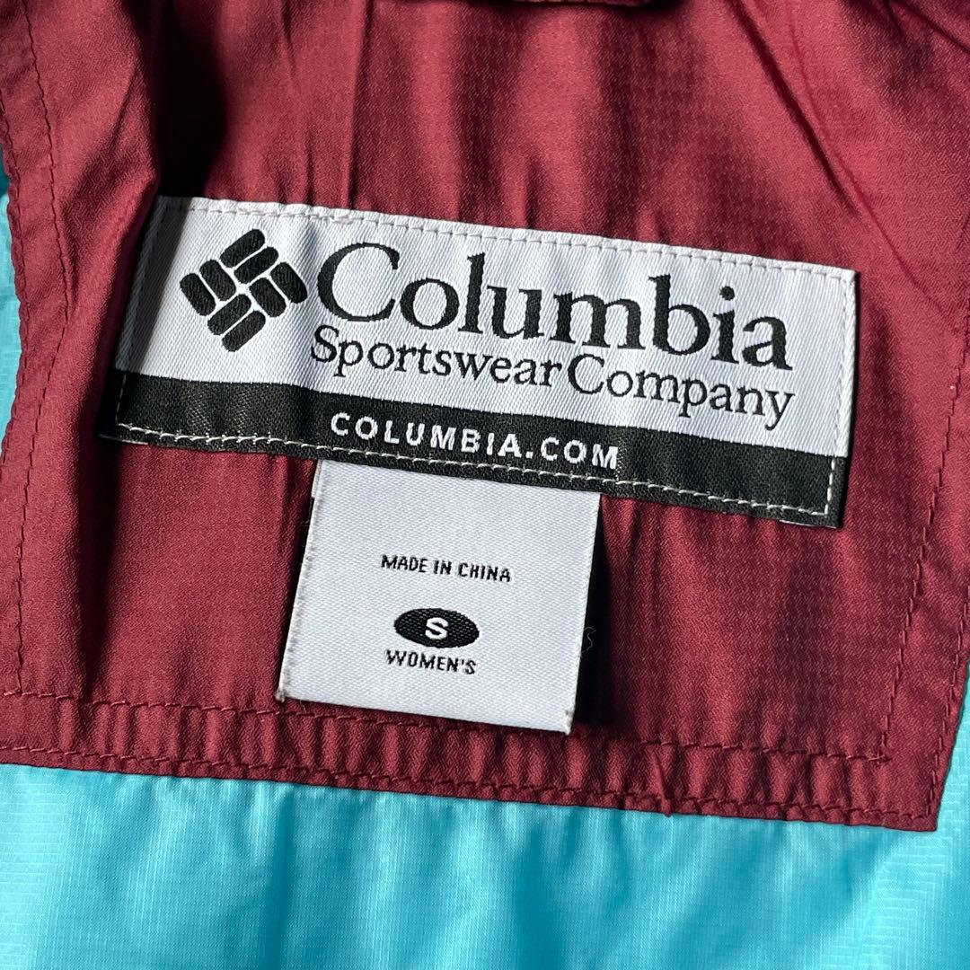 ジャケット・アウター Columbia hooded puffer jacket wine red