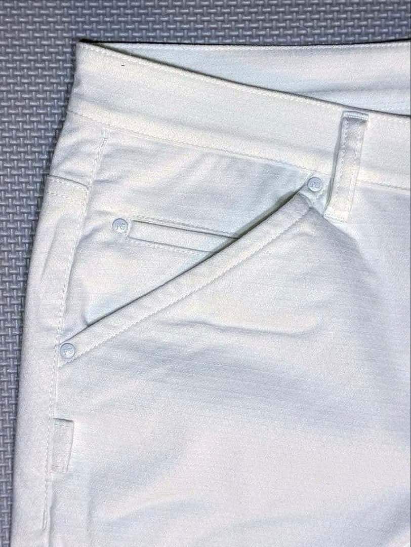 パーリーゲイツ ドビーピラミッド 表地ピーチボンディング5Pパンツ（WHT／5）