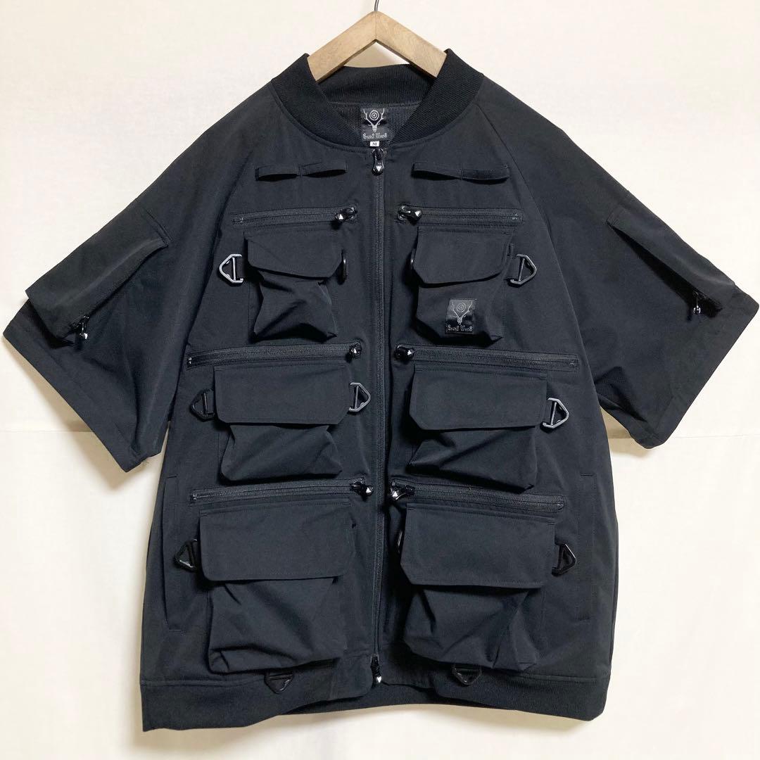 オーバーサイズ！south2 west8 マルチポケットジップ2ウェイジャケット