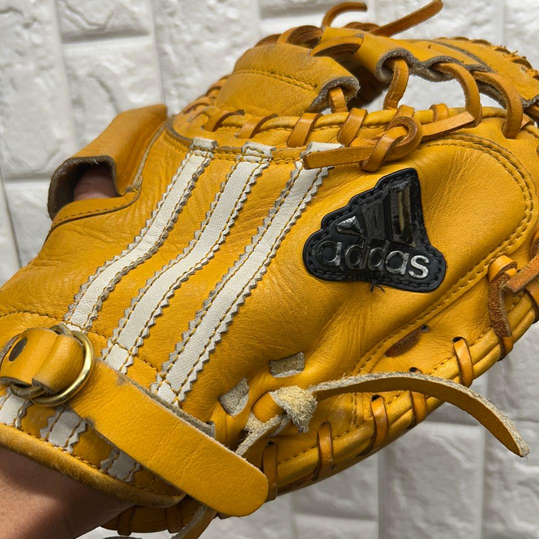 【レア】野球 グローブ 軟式 一般 キャッチャーミット アディダス adidas