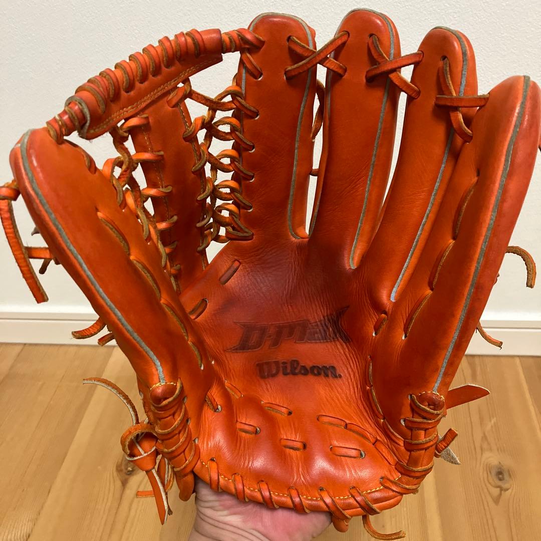 Wilson D-MAX 軟式グローブ オレンジ
