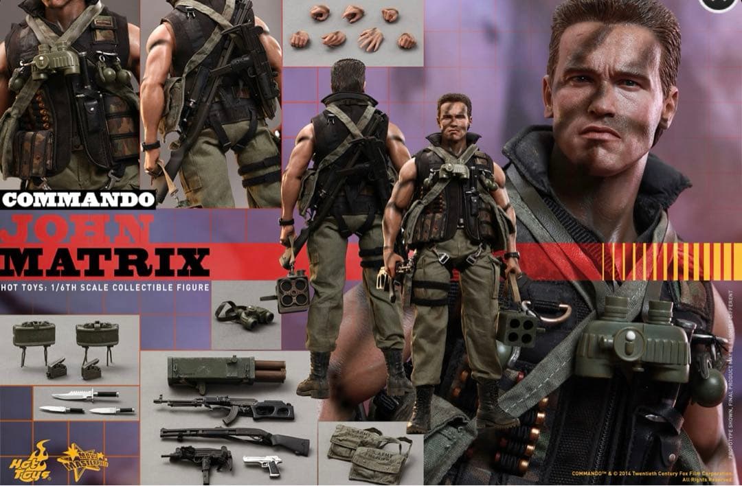 激レア新品　コマンドー　COMMANDO 映画　フィギュア1／6 新品、未開封