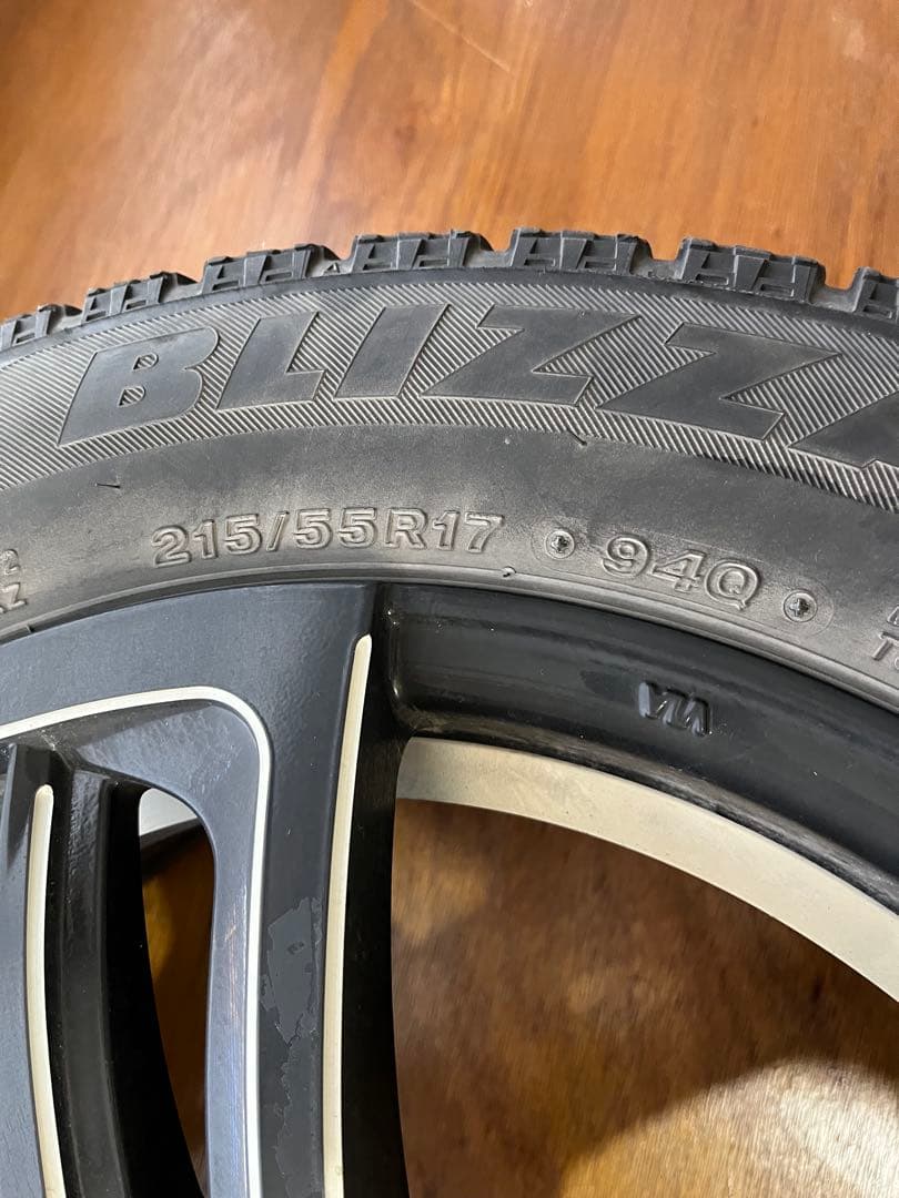 【送料込】ブリジストン スタッドレスタイヤ ホイールセット17インチ　オデッセイ