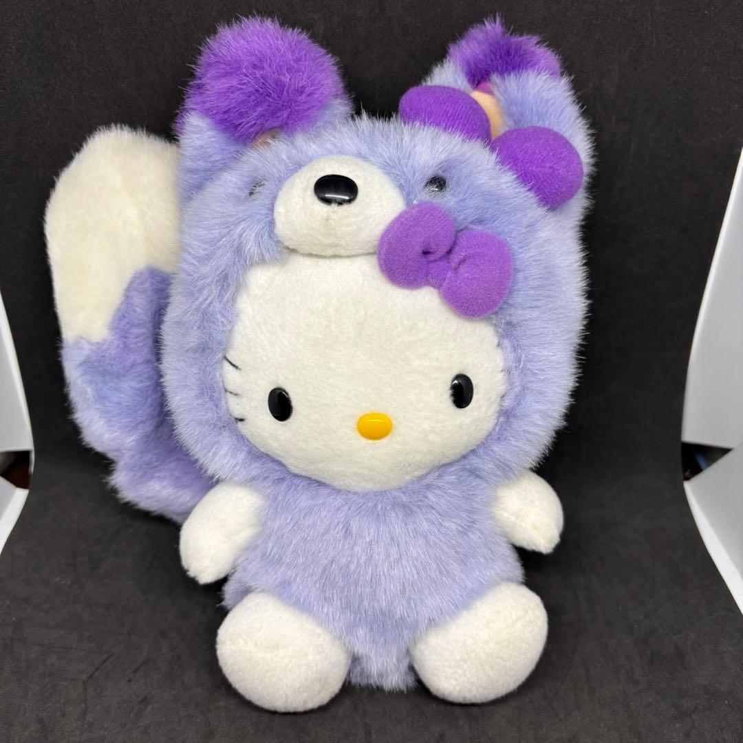 ご当地キティ　北海道限定ラベンダー　キタキツネ　キティちゃん　美品