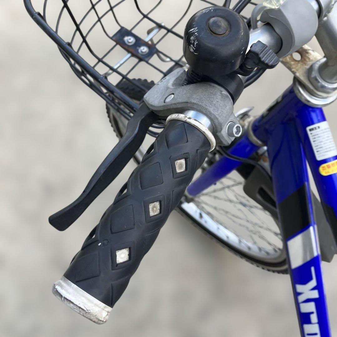 ジュニア自転車 20インチ シマノ6段変速 カゴ付き 青 手渡し 大阪茨木